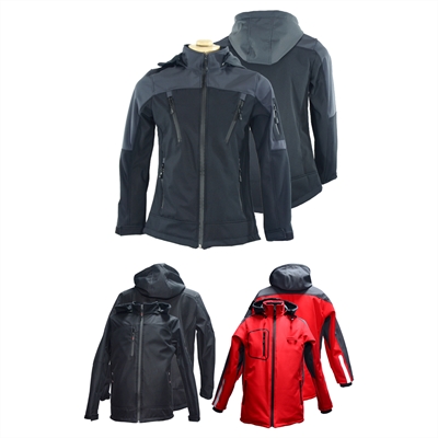 Uzun Kollu Kapşonlu Softshell Mont