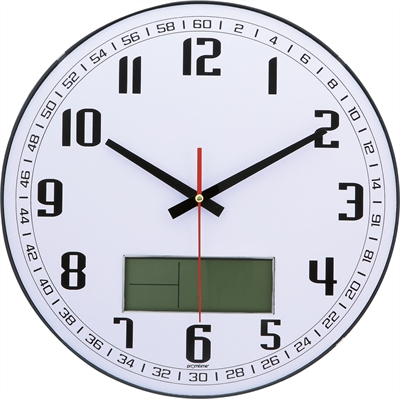 Bombe Cam, Duvar  Saati (Dijital) 35 Cm