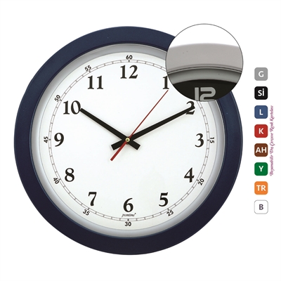Plastik Çerçeve Çemberli Duvar Saati 38 Cm