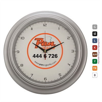 Plastik Çerçeve Duvar Saati 40 Cm